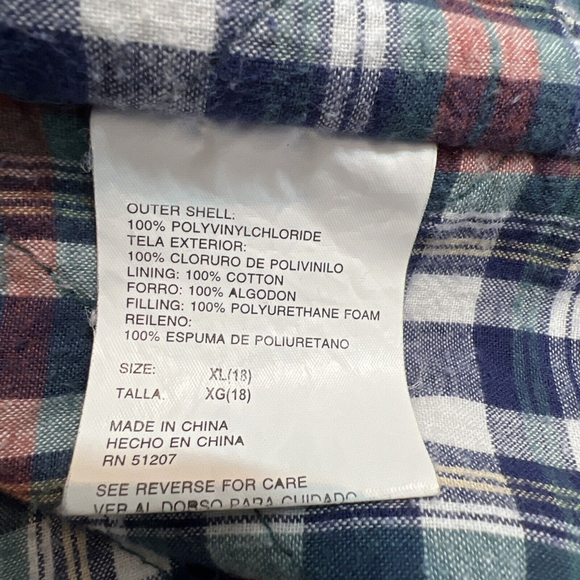 Sailmaker Womens Rain Jacket Youth 18 Green Full Zip Water Resistant Hood Lined - Picture 8 of 10